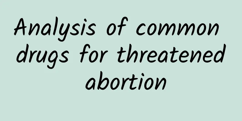 Analysis of common drugs for threatened abortion