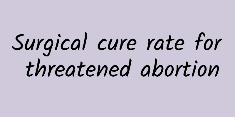 Surgical cure rate for threatened abortion
