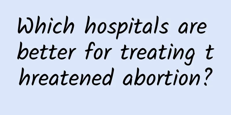 Which hospitals are better for treating threatened abortion?