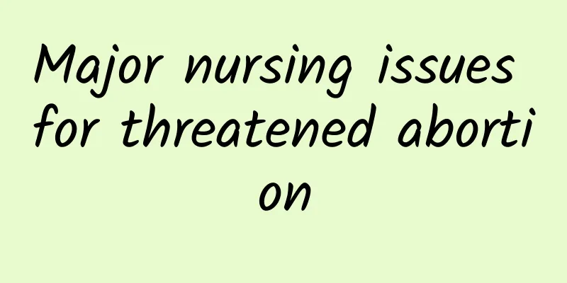 Major nursing issues for threatened abortion