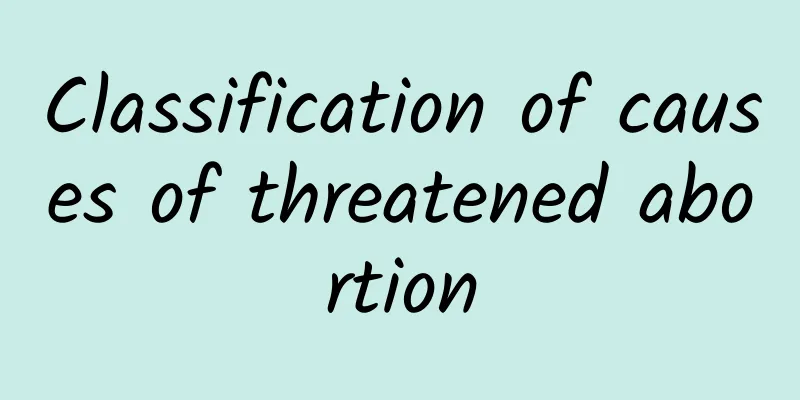 Classification of causes of threatened abortion