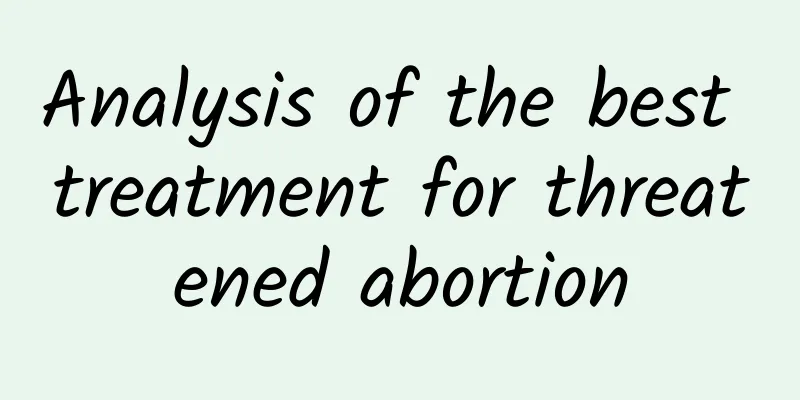 Analysis of the best treatment for threatened abortion