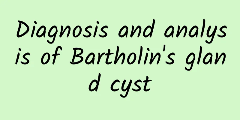 Diagnosis and analysis of Bartholin's gland cyst