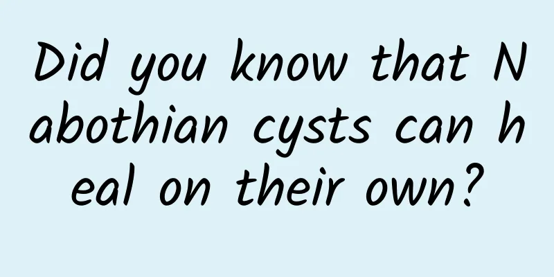 Did you know that Nabothian cysts can heal on their own?