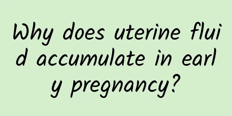 Why does uterine fluid accumulate in early pregnancy?