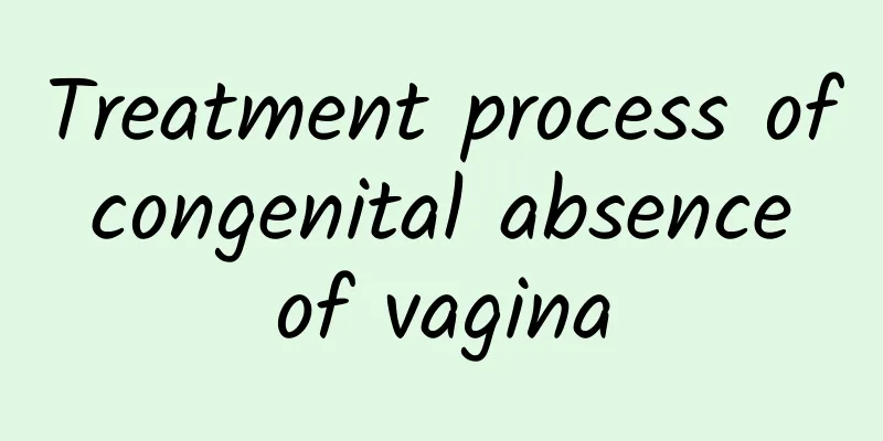 Treatment process of congenital absence of vagina