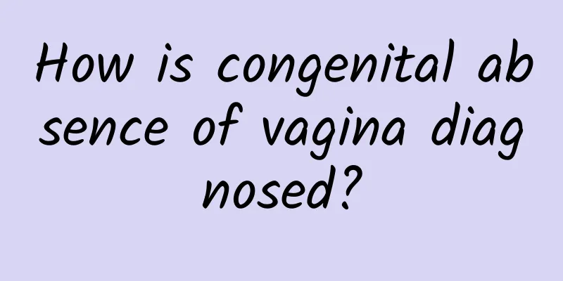 How is congenital absence of vagina diagnosed?