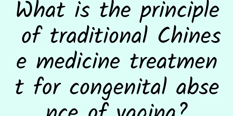What is the principle of traditional Chinese medicine treatment for congenital absence of vagina?