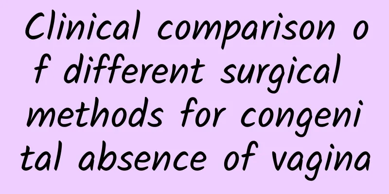 Clinical comparison of different surgical methods for congenital absence of vagina