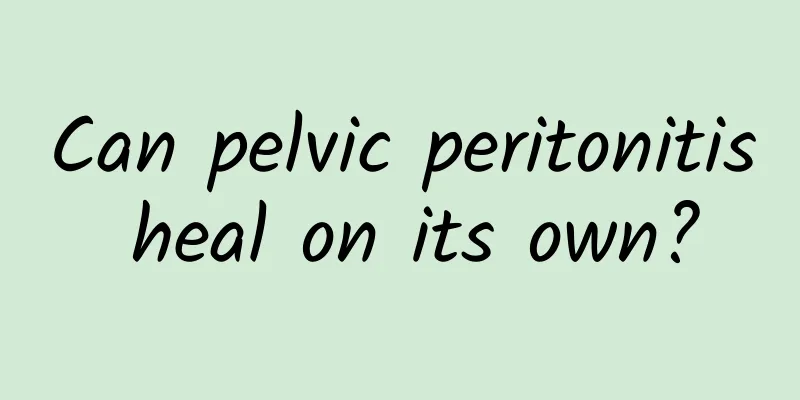 Can pelvic peritonitis heal on its own?