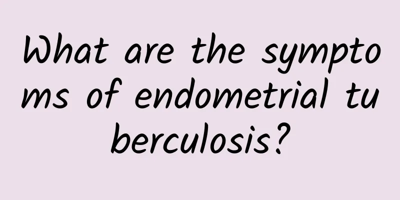 What are the symptoms of endometrial tuberculosis?