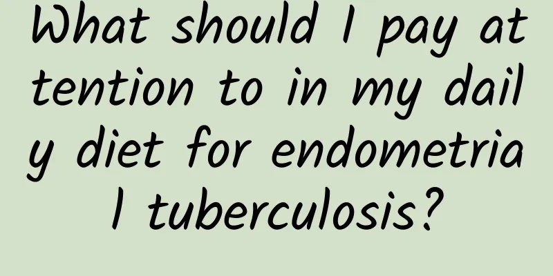 What should I pay attention to in my daily diet for endometrial tuberculosis?