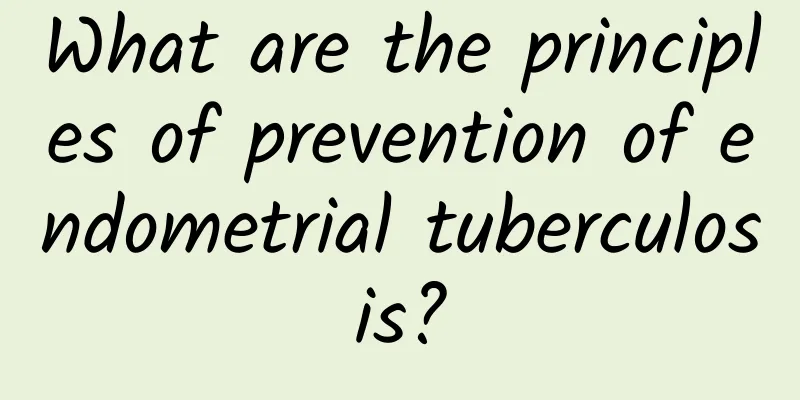 What are the principles of prevention of endometrial tuberculosis?