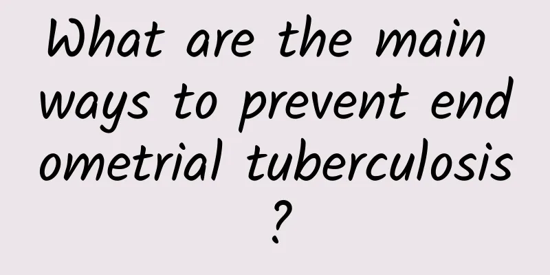 What are the main ways to prevent endometrial tuberculosis?
