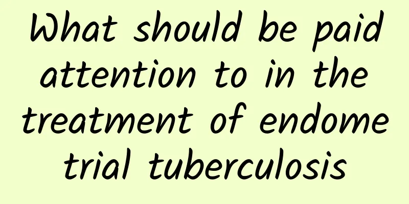 What should be paid attention to in the treatment of endometrial tuberculosis