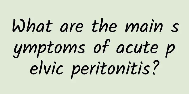 What are the main symptoms of acute pelvic peritonitis?