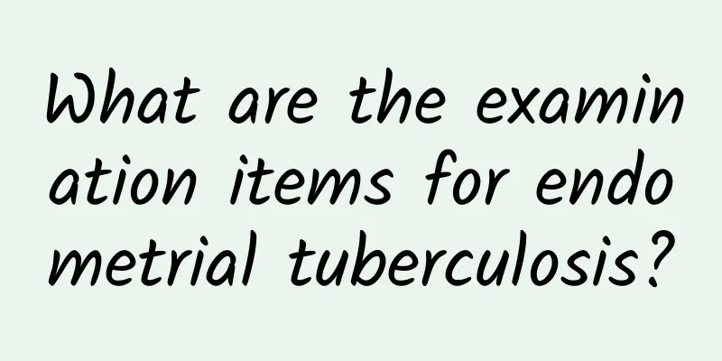 What are the examination items for endometrial tuberculosis?