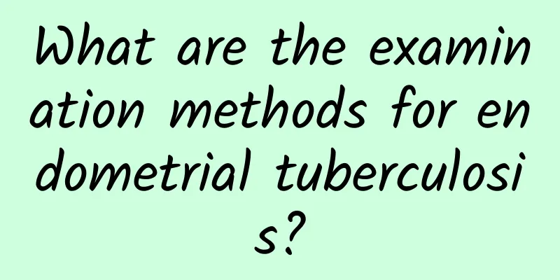 What are the examination methods for endometrial tuberculosis?