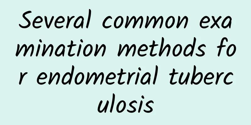 Several common examination methods for endometrial tuberculosis