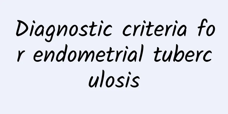Diagnostic criteria for endometrial tuberculosis