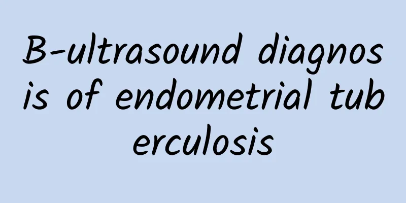 B-ultrasound diagnosis of endometrial tuberculosis