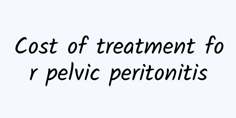 Cost of treatment for pelvic peritonitis