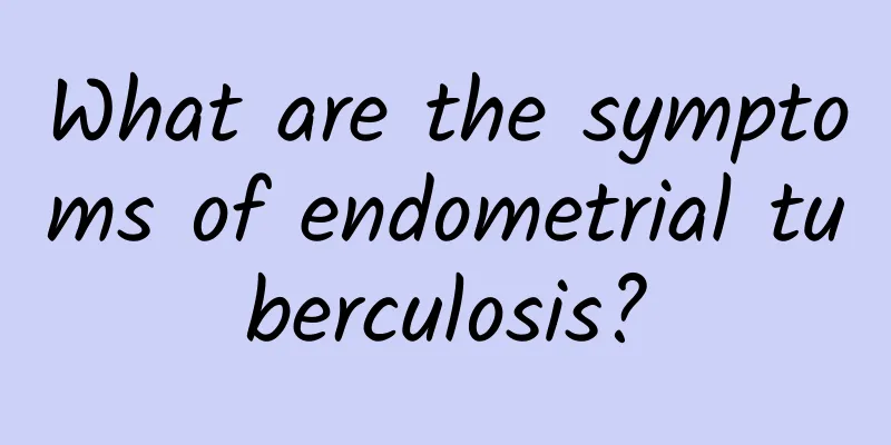 What are the symptoms of endometrial tuberculosis?