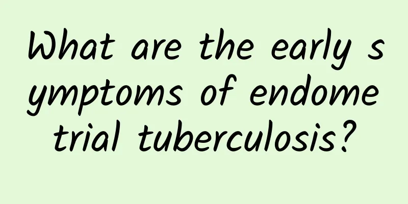 What are the early symptoms of endometrial tuberculosis?