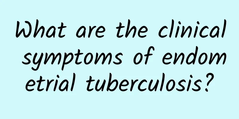 What are the clinical symptoms of endometrial tuberculosis?