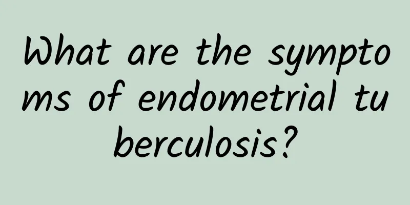 What are the symptoms of endometrial tuberculosis?