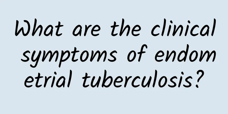 What are the clinical symptoms of endometrial tuberculosis?