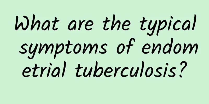 What are the typical symptoms of endometrial tuberculosis?