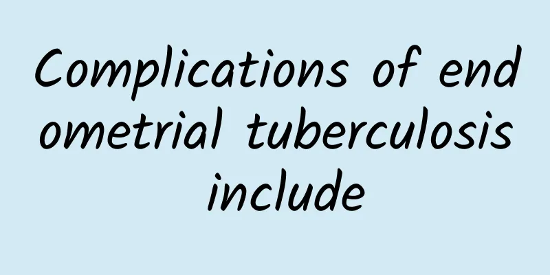 Complications of endometrial tuberculosis include