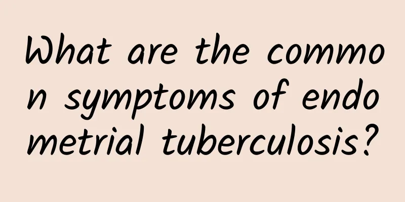 What are the common symptoms of endometrial tuberculosis?