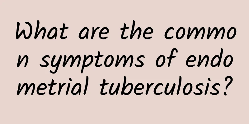 What are the common symptoms of endometrial tuberculosis?