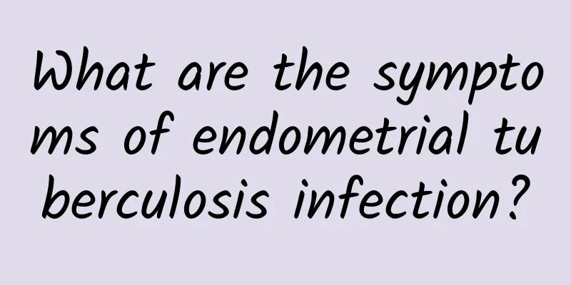 What are the symptoms of endometrial tuberculosis infection?