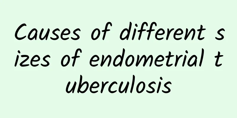 Causes of different sizes of endometrial tuberculosis