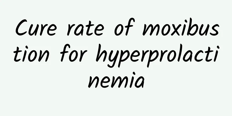 Cure rate of moxibustion for hyperprolactinemia