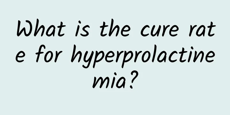 What is the cure rate for hyperprolactinemia?