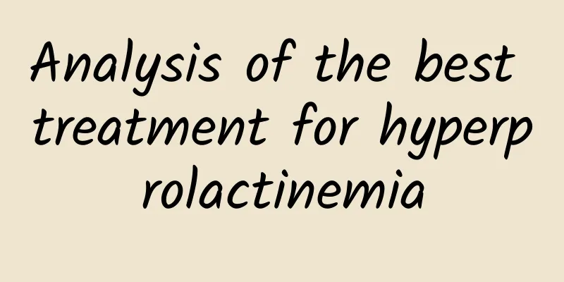 Analysis of the best treatment for hyperprolactinemia