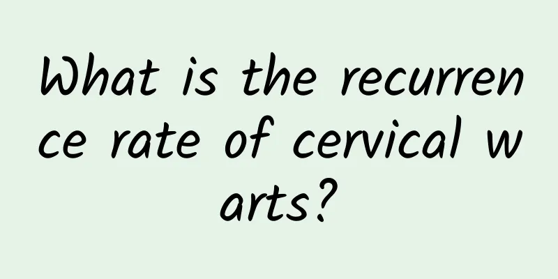 What is the recurrence rate of cervical warts?