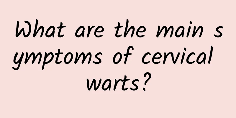 What are the main symptoms of cervical warts?