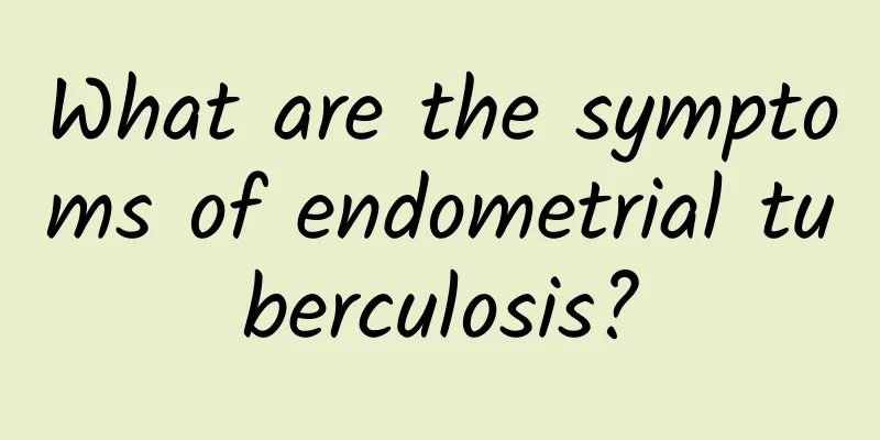 What are the symptoms of endometrial tuberculosis?