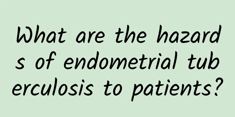 What are the hazards of endometrial tuberculosis to patients?