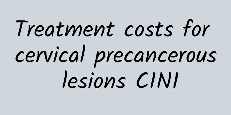 Treatment costs for cervical precancerous lesions CIN1