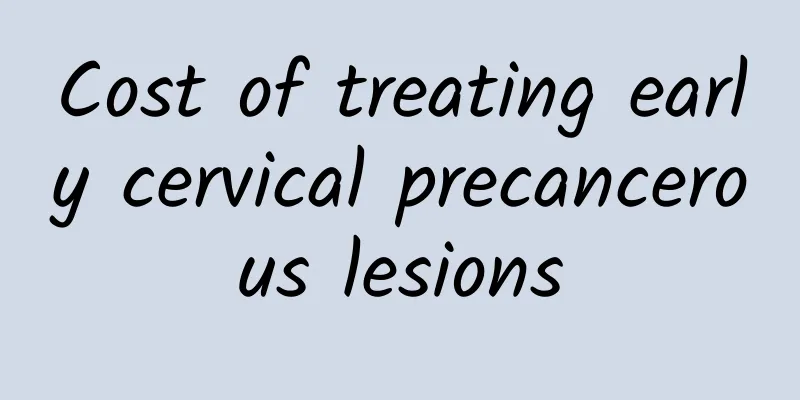 Cost of treating early cervical precancerous lesions