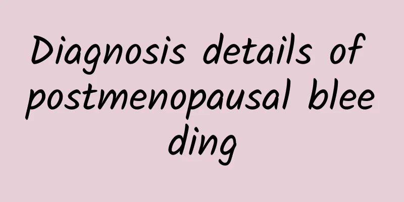 Diagnosis details of postmenopausal bleeding
