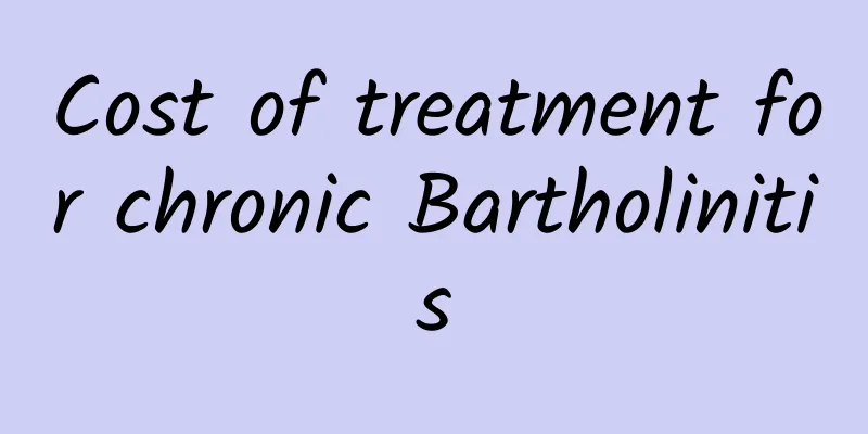 Cost of treatment for chronic Bartholinitis