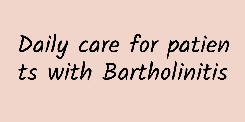 Daily care for patients with Bartholinitis