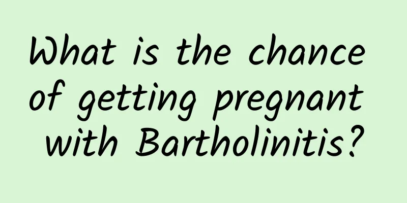 What is the chance of getting pregnant with Bartholinitis?